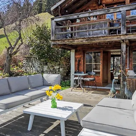 Paradise View - 5 Bedroom Gstaad Paradise View With Outdoor Jacuzzi 木屋 *